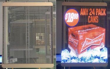 High Brightness 6MM Outdoor Transparent LED Display Full Color For Airports