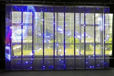 Epister Chip Video P6 Outdoor Transparent LED Display 6MM Pixel Pitch With Iron Cabinet