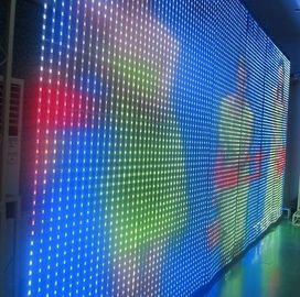 IP65 Waterproof Transparent Glass LED Screen / Full Color Clear Glass Display Screen