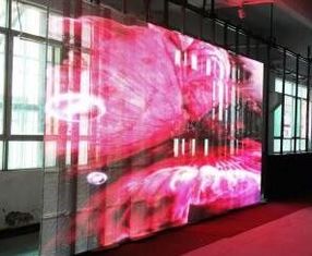 Indoor P18 Transparent Glass LED Screen Stage Background With 6944 Pixel Density