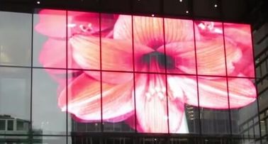 SMD Waterproof P10 Transparent LED Video Wall 1R1G1B With Aluminum Cabinet