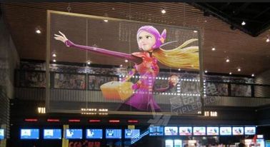 Video Large Outdoor Transparent Glass LED Screen 5MM Pixels Brightness ≥ 7000nits