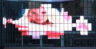 Dip Full Color Transparent Rental LED Display 1R1G1B With 10MM Pixel Pitch