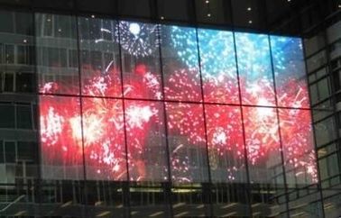 Animation Graphics Transparent Rental LED Display Wall ROHS FCC Certification