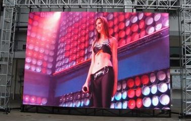 Fixed Installation Outdoor Advertising Led Display Screen With Iron Panel Structure