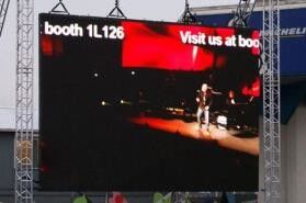 P5.95 Visual Portable Indoor Rental LED Display Wide Viewing Angle SMD 3528 250 X 250mm