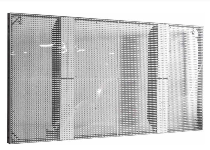 7.8MM P7.81 Transparent LED Display Screen For Glass Shop , Light Weight Cabinet Design