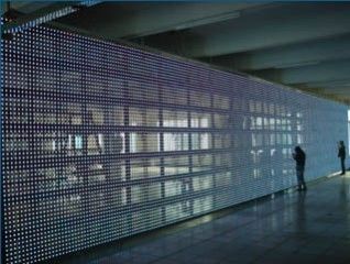 Rental Transparent LED Curtain Screen P37 High Brightness Outdoor Clear Led Display
