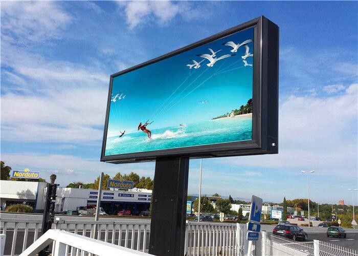 Giant Commercial Outdoor Full Color LED Screen , SMD LED Full Color Display 1R1G1B