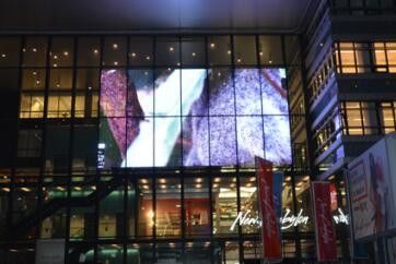 P10 Video Outdoor Transparent Glass LED Screen CE / ROHS Certification